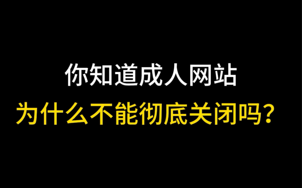 成人网站为什么不能彻底关闭哔哩哔哩bilibili