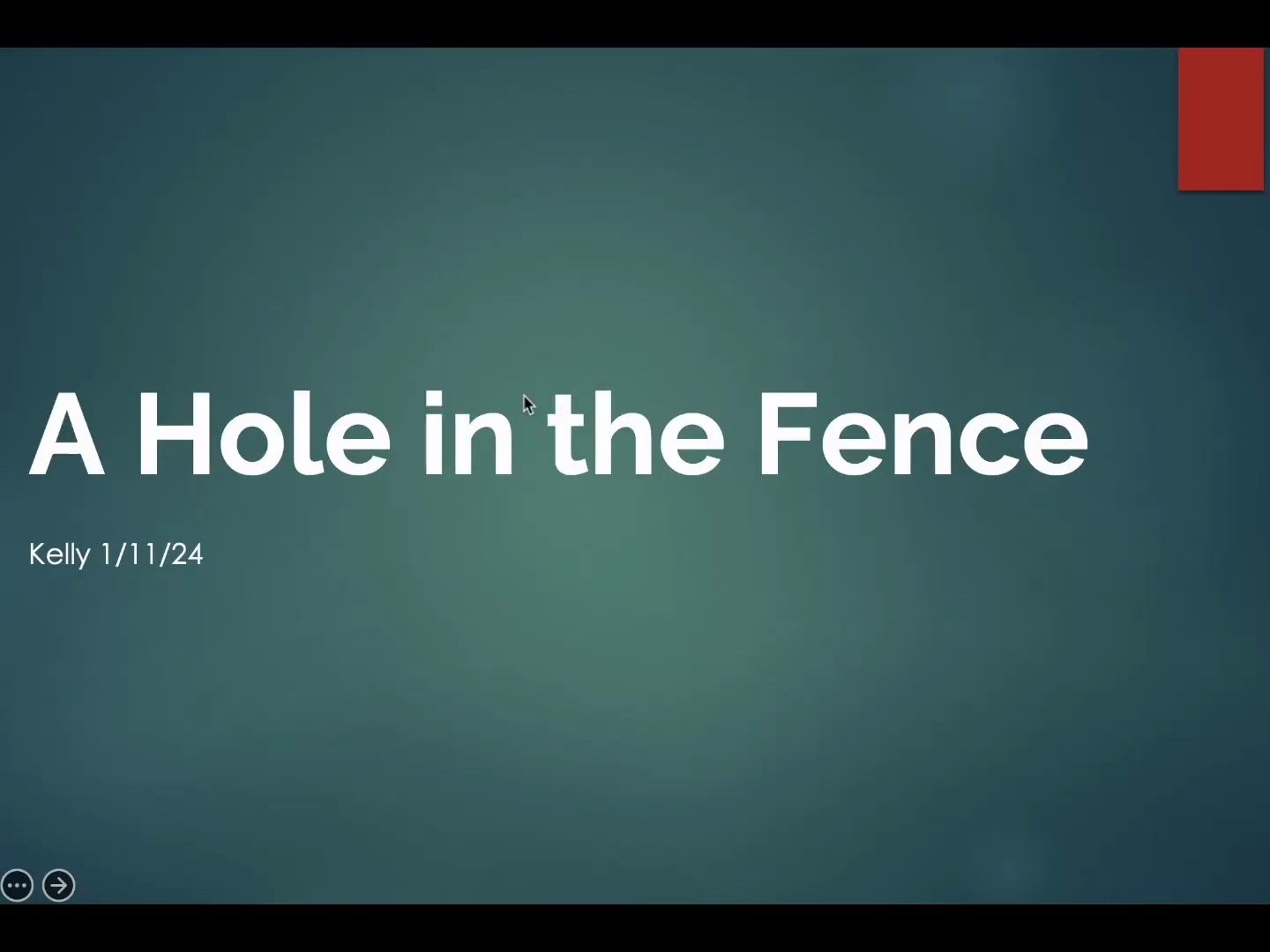 [图]A hole in the fence