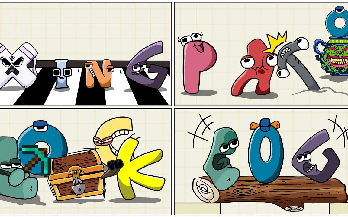 k,l,o,c字母人寻找神秘宝藏,被困在荒岛了,谁来解救他们呢?