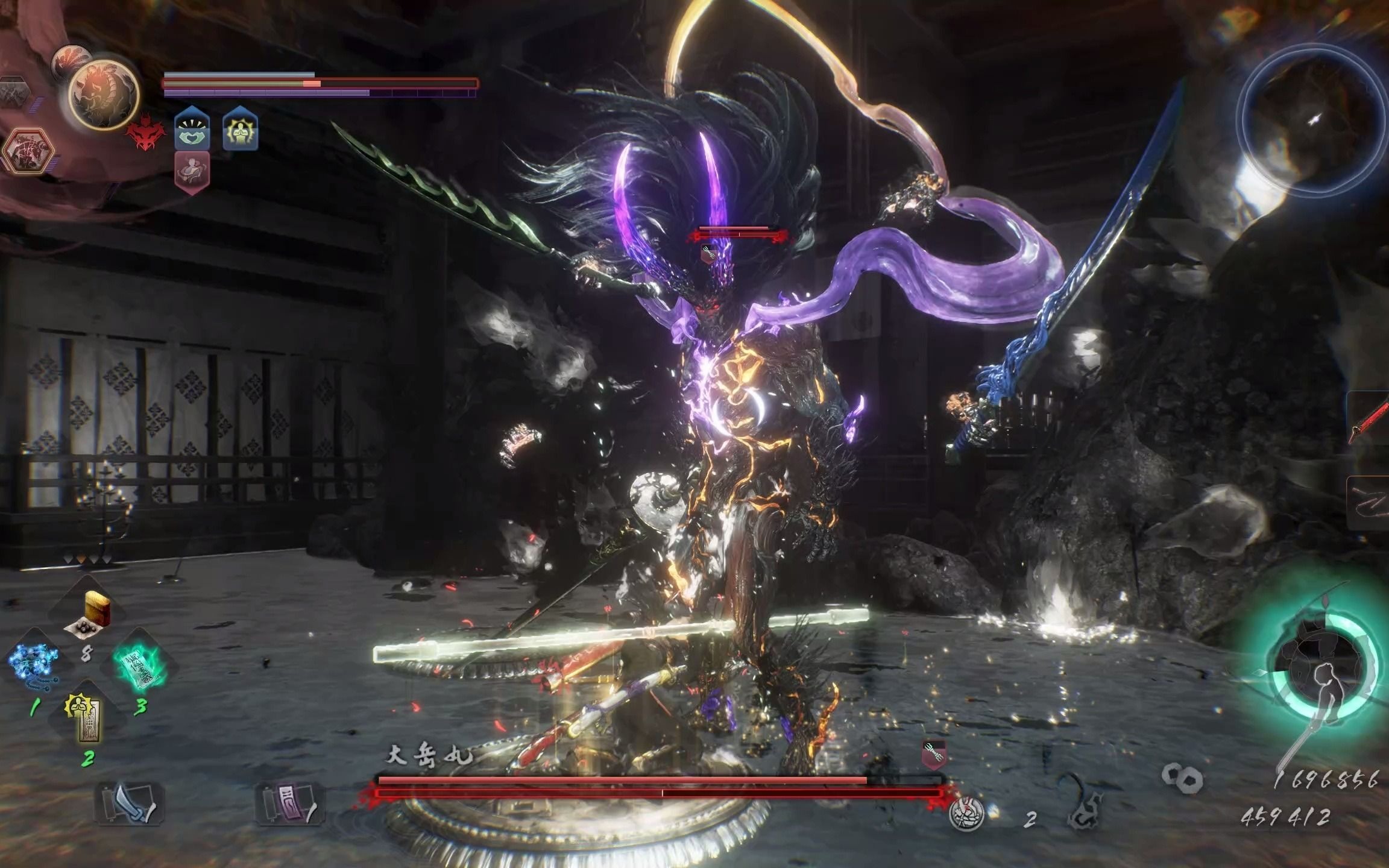 【仁王2一周目boss实况】p58 灾祸的脉动-大岳丸