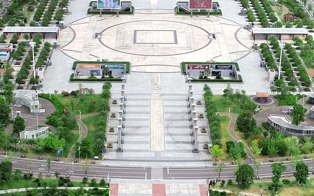 [图]临桂区市民广场航拍风景