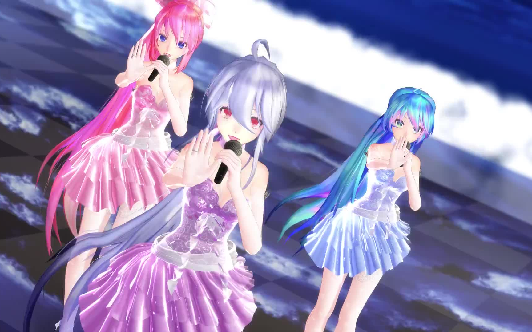 【mmd】i still love u - 初音ミク99弱音ハク99巡音ルカ_哔哩