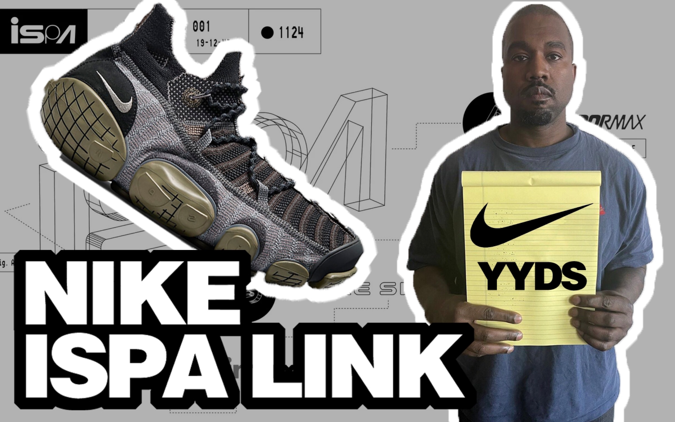 Kanye West不惜违约都要穿的鞋到底什么来头?Nike ISPA Link球鞋开箱 耐克这波骚操作到底怎么样?哔哩哔哩bilibili