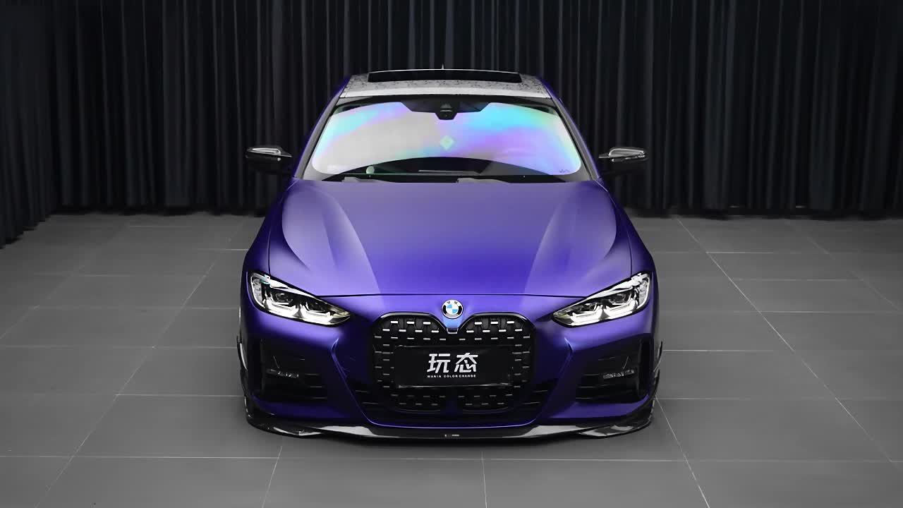 宝马4-ekfilm改色膜深邃蓝,简直美翻了!