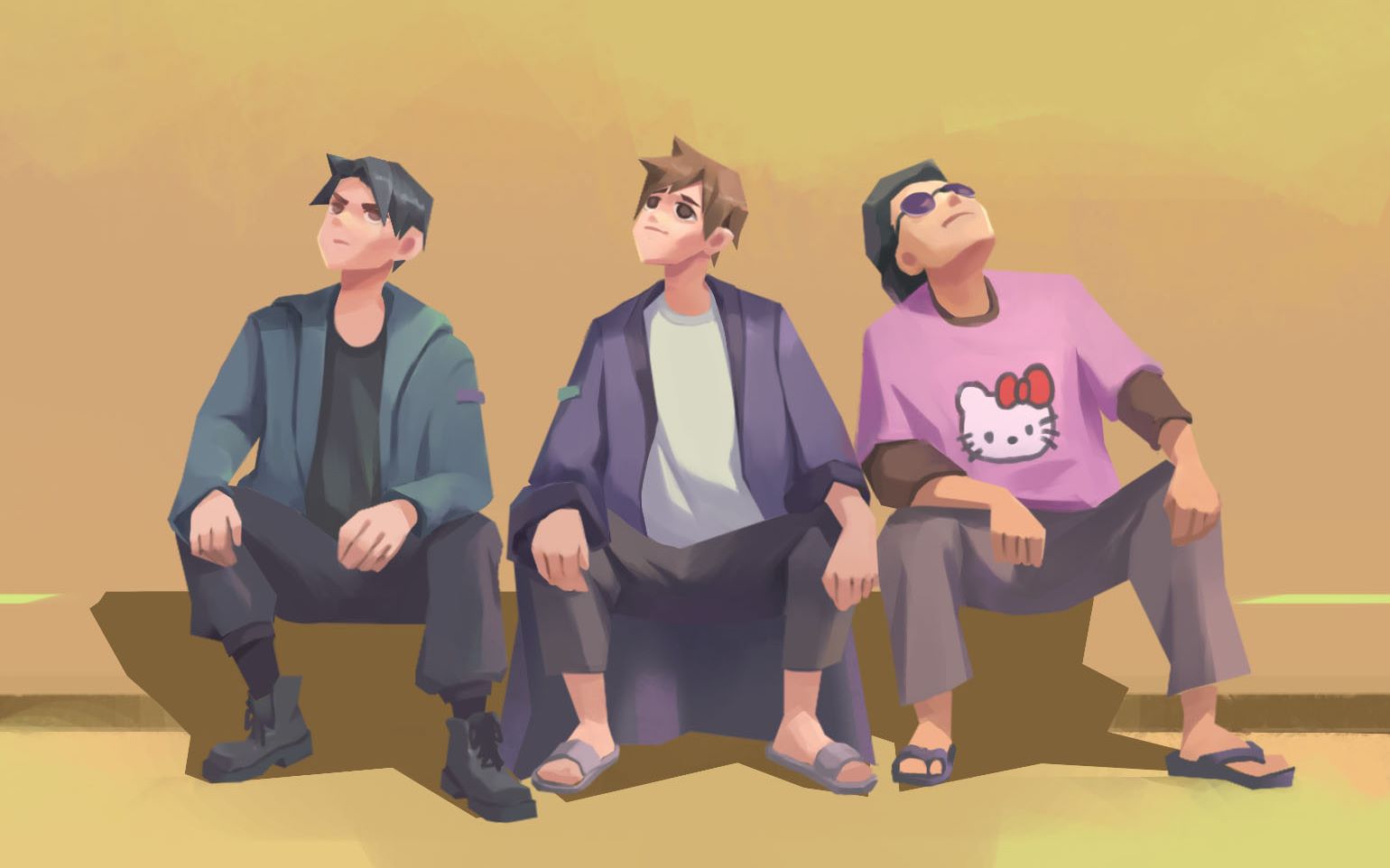 【板绘】重启之铁三角_哔哩哔哩 (゜-゜)つロ 干杯~-bilibili