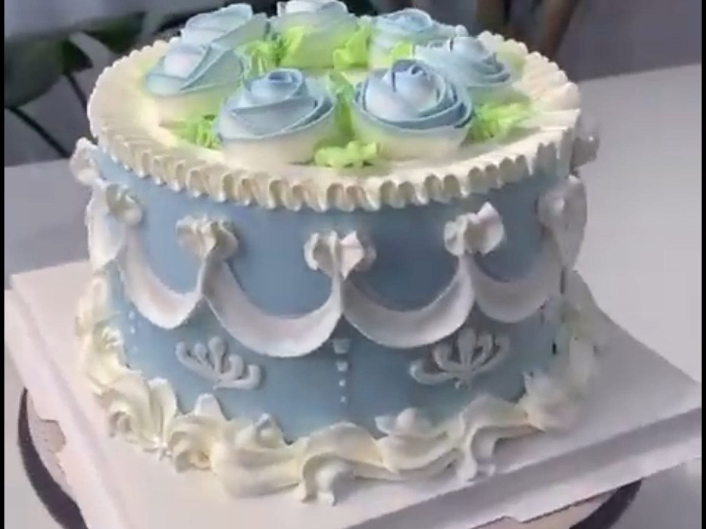 奶油生日蛋糕装饰