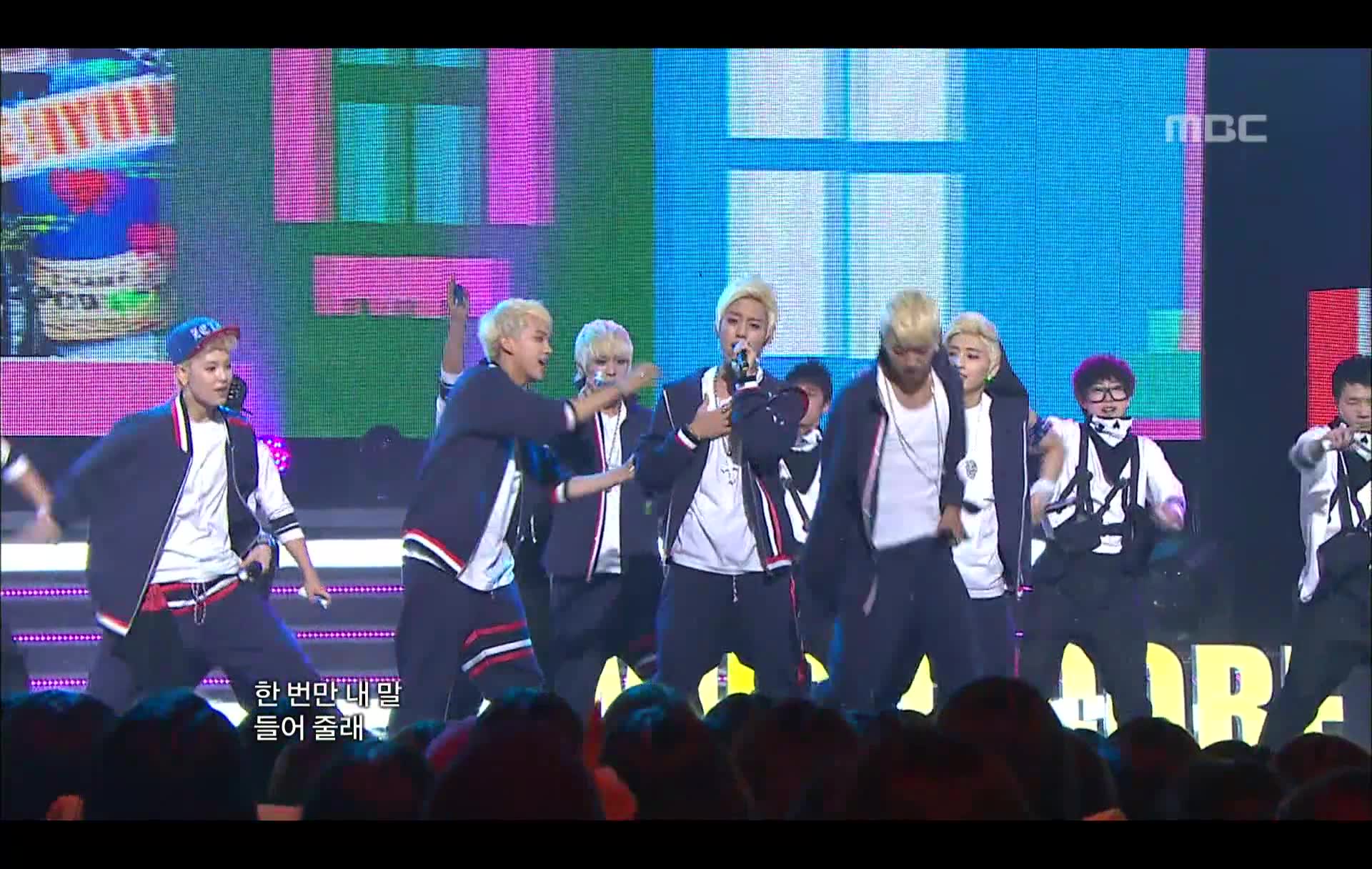 [图]（K-POP现场）B.A.P - 《Stop It》, Music Core 20121110