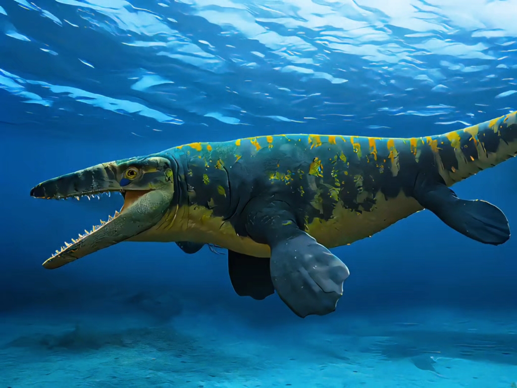 ai海王龙巡游驱赶菊石