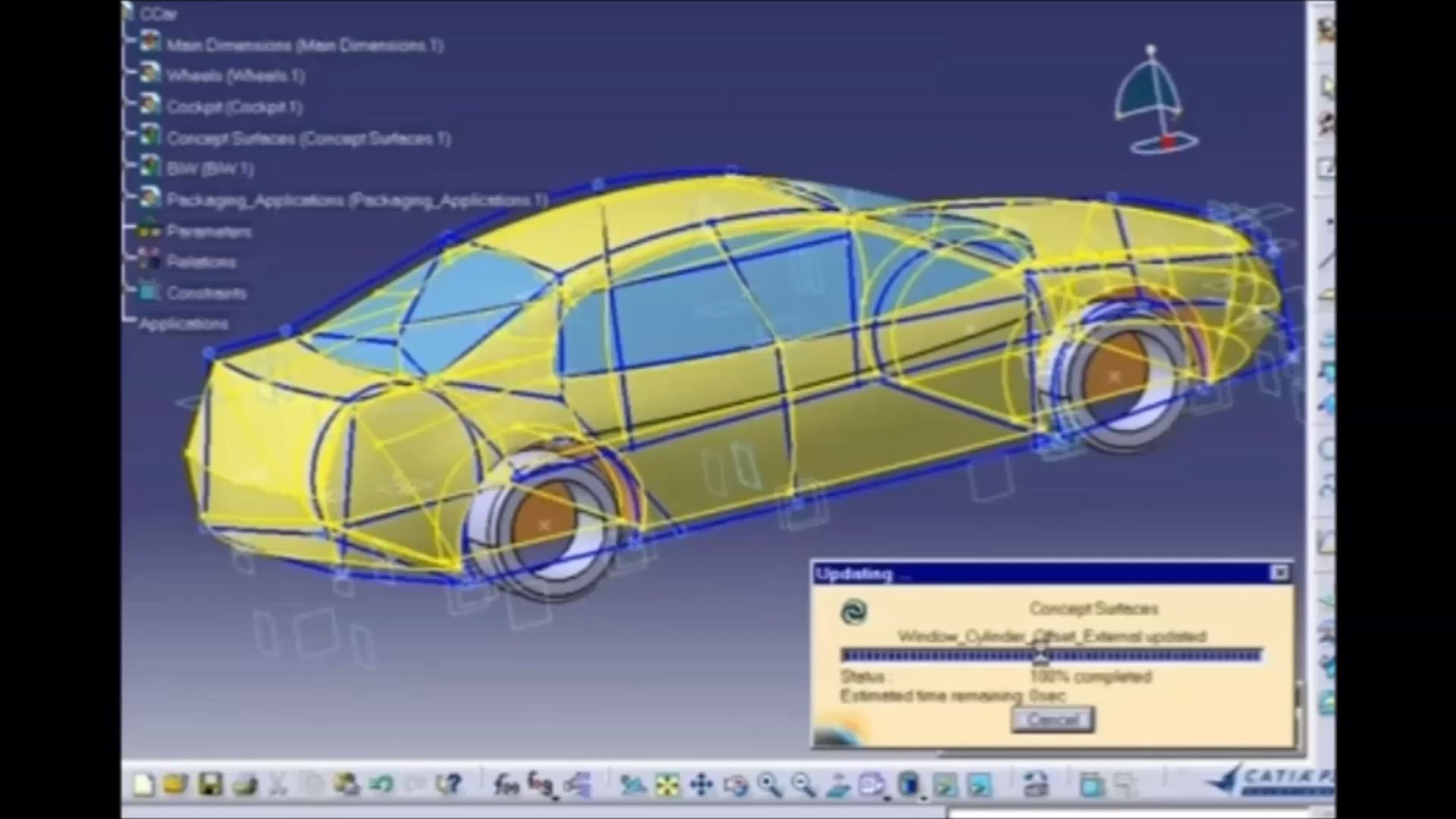 BMW汽车CATIA知识工程控制、全参变量驱动设计,强大的智能防错!哔哩哔哩bilibili