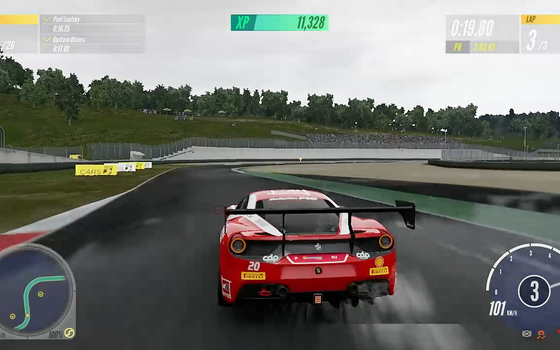 【赛车计划3】法拉利488 challenge 雨战mugello gp