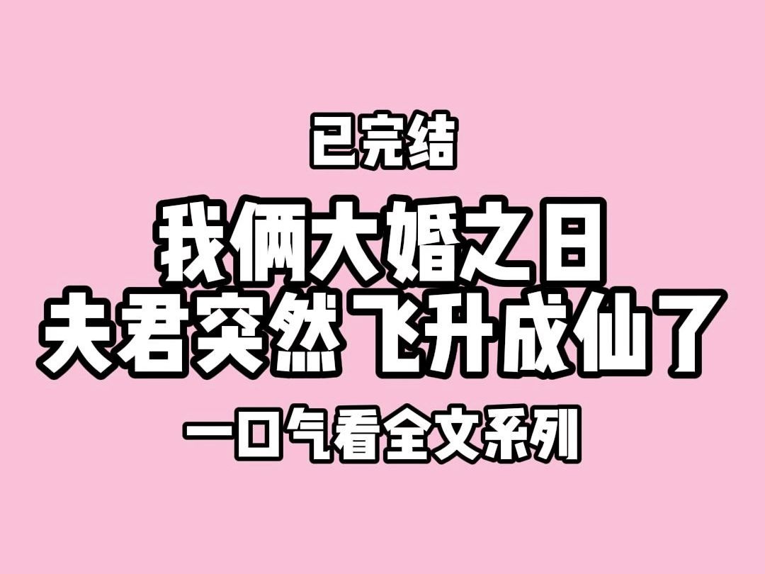 【完结文】我的相公在成婚当日飞升成仙界出名的光屁股蛋战神哔哩哔哩bilibili