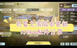 Descargar video: 炙夏之滨版本更新KN44配件分享