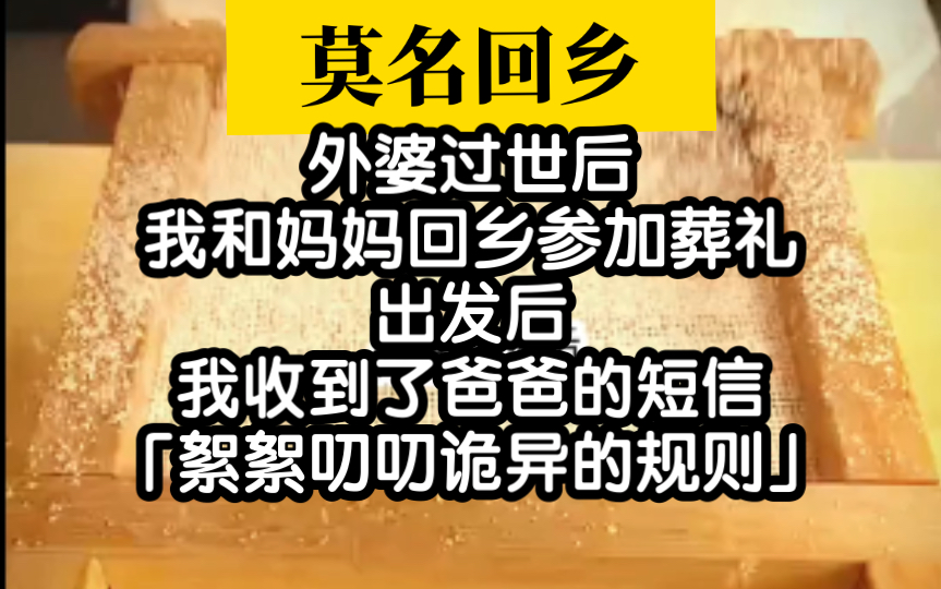 【惊疑小说】回乡参加外婆葬礼,碰到一系列诡异事件哔哩哔哩bilibili