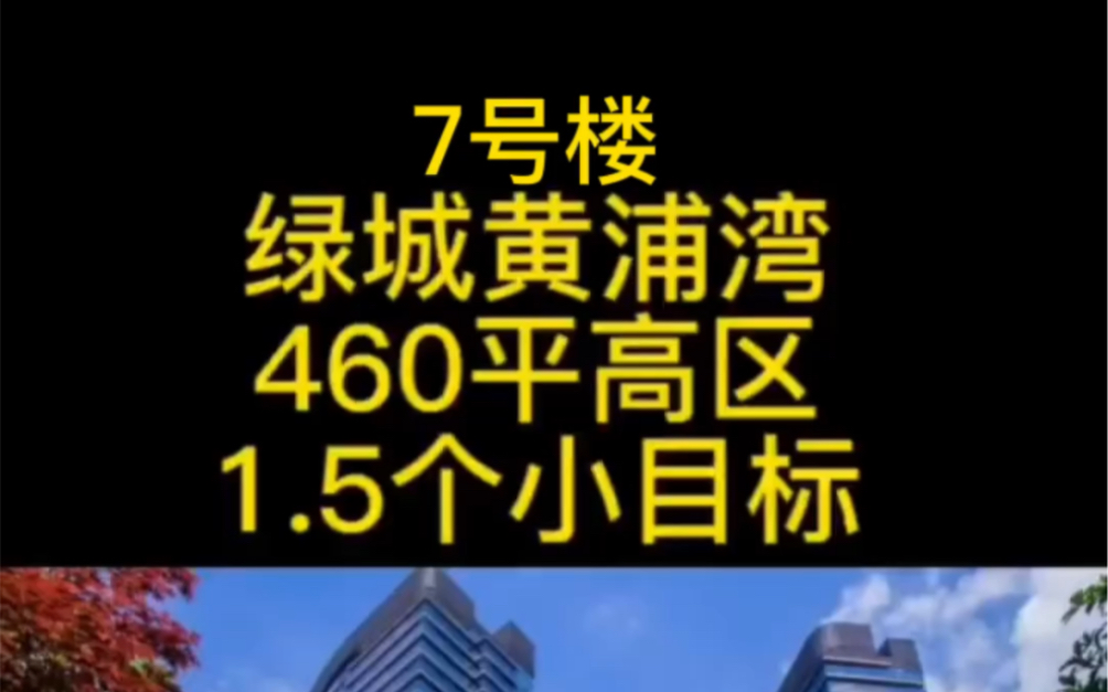 《绿城黄浦湾》7号楼 高区460平,报价1.5个目标,开发商原始装修、从未住过人,看房可以安排!哔哩哔哩bilibili