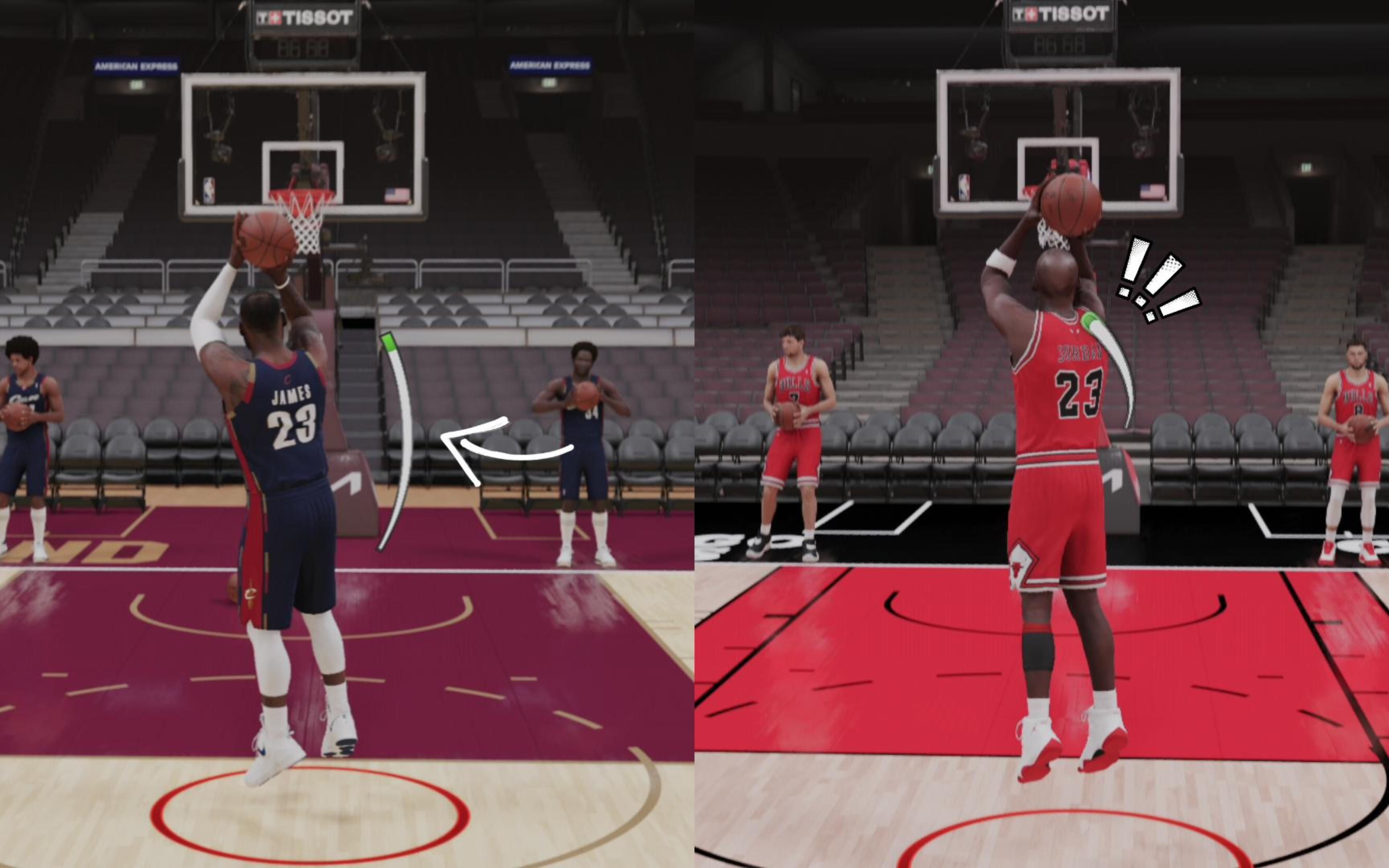 《NBA2K1523》历代2K投篮条,觉得哪个最好看!单机游戏热门视频