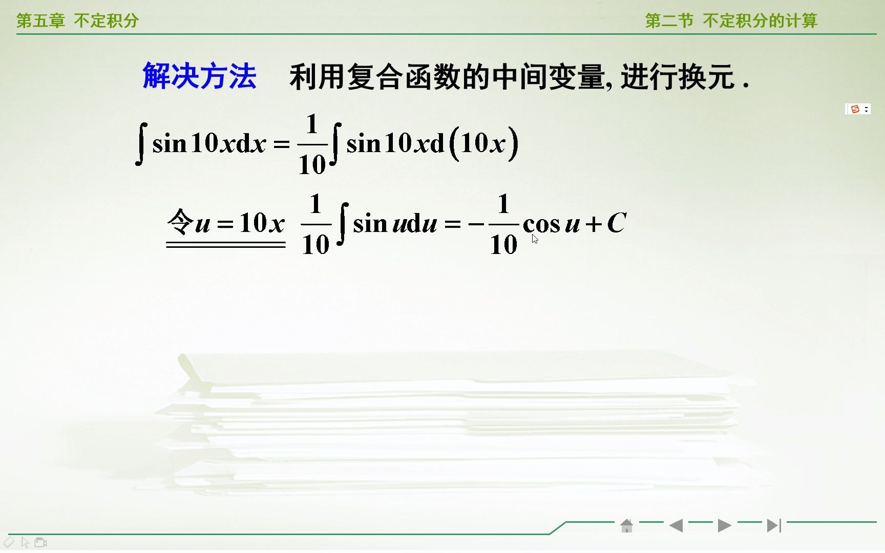 5.3(1)不定积分的第一类换元积分法哔哩哔哩bilibili