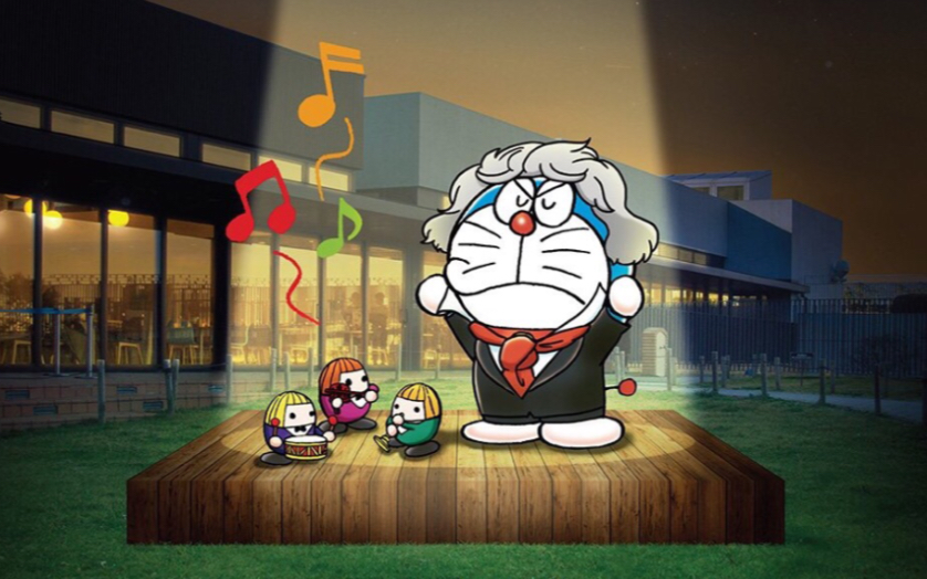 【超萌】哆啦a梦小圆手弹钢琴_哔哩哔哩 (゜-゜)つロ 干杯~-bilibili