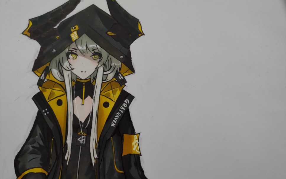 由户松遥.配音的,卡列尼娜.机密情报外露.马克笔手绘.临摹