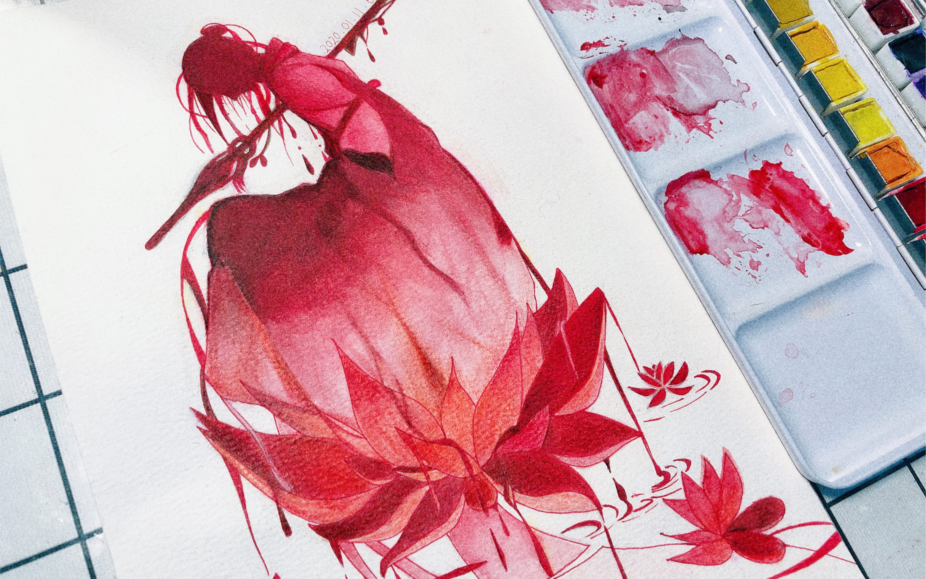 【手绘】【天官赐福】百剑穿心,厉鬼成型