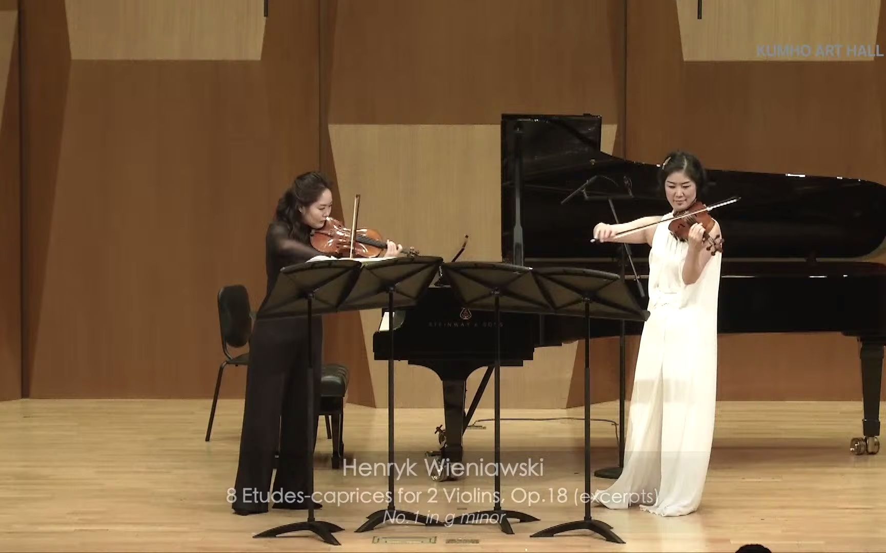 [图]【维尼亚夫斯基】双小提琴练习随想曲 Op.18/1,3,7｜Ju-youg Baek & Jehye Lee