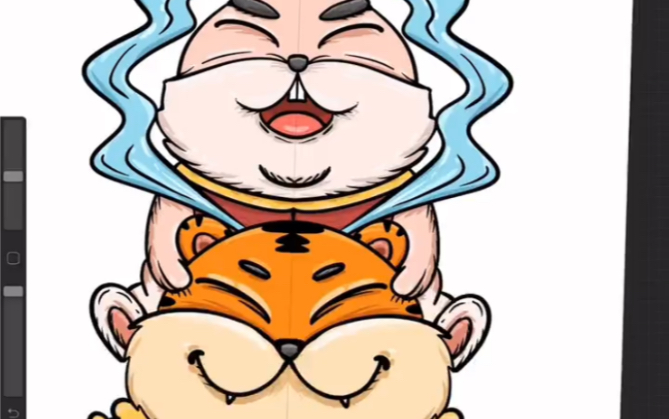 扮兔骑老虎
