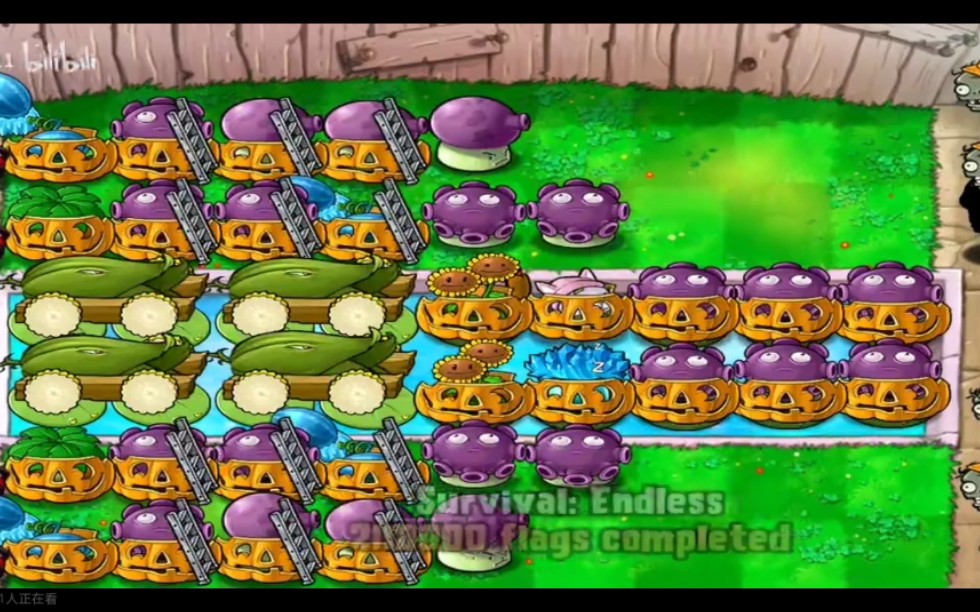 [pvz] 無盡四炮 數巨人,小麻煩,大炮地雷要它命_單機遊戲熱門視頻