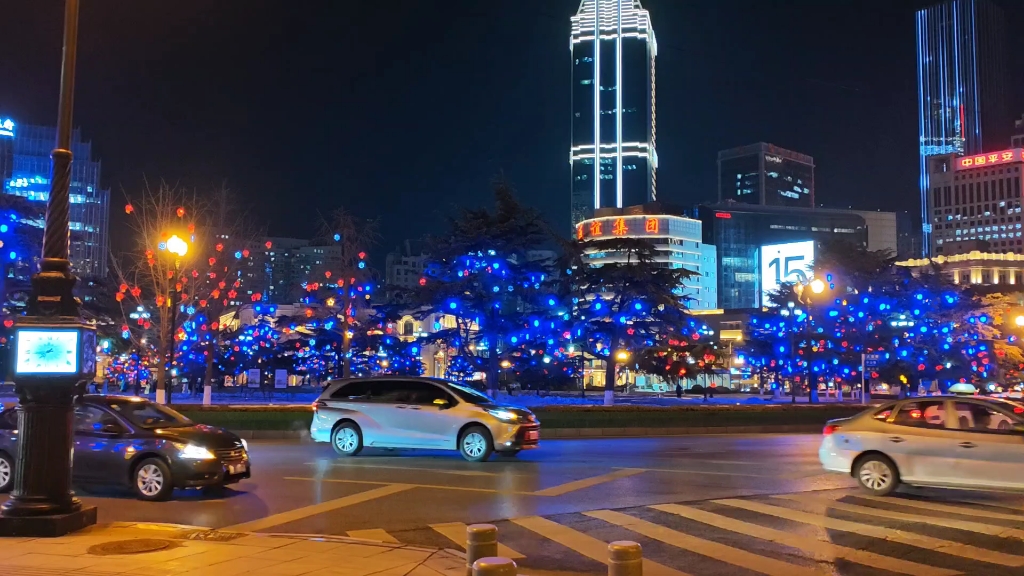 大连中山广场夜景图片