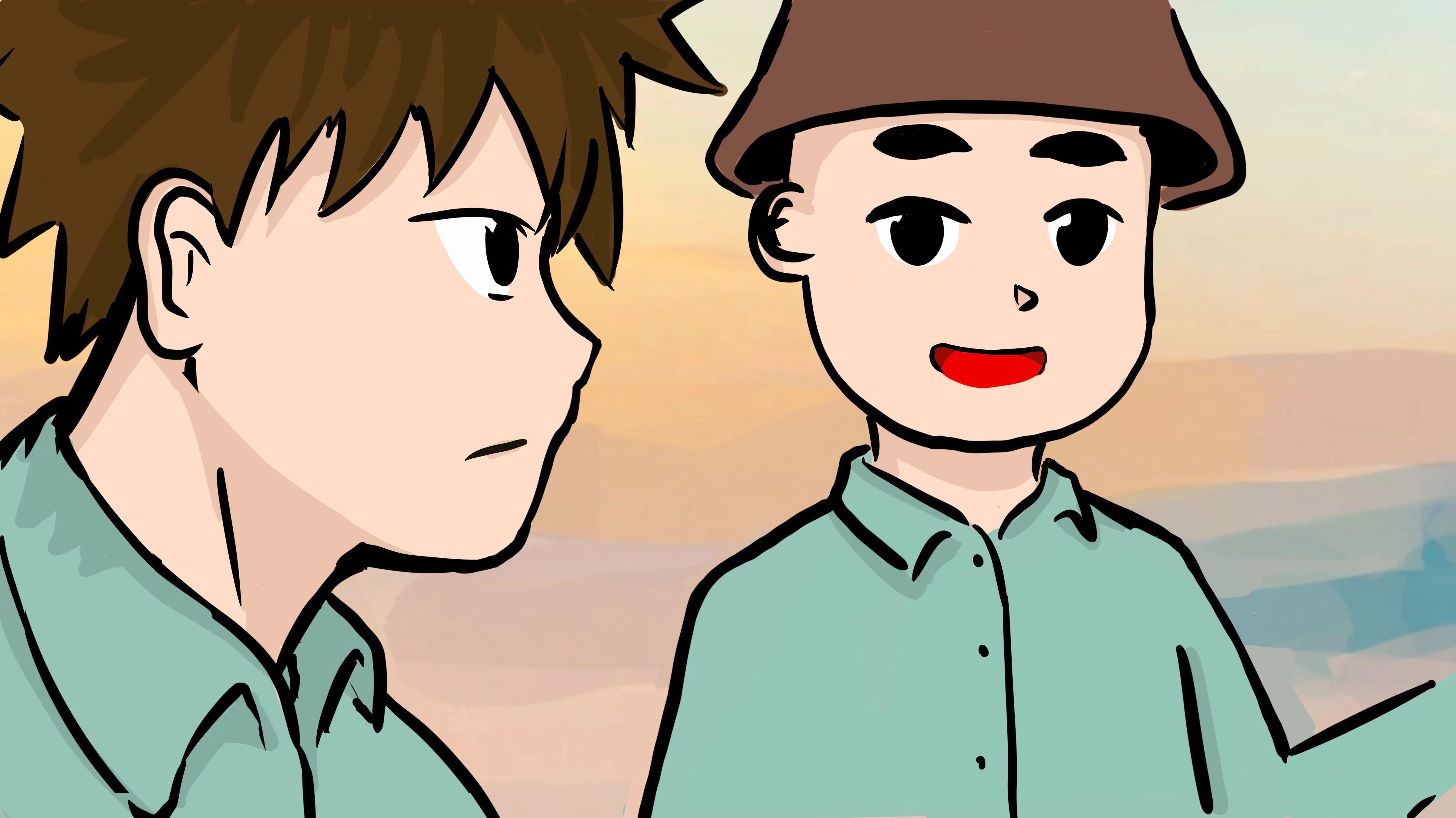 纯手绘爆肝三十小时,短篇动画《陪伴》