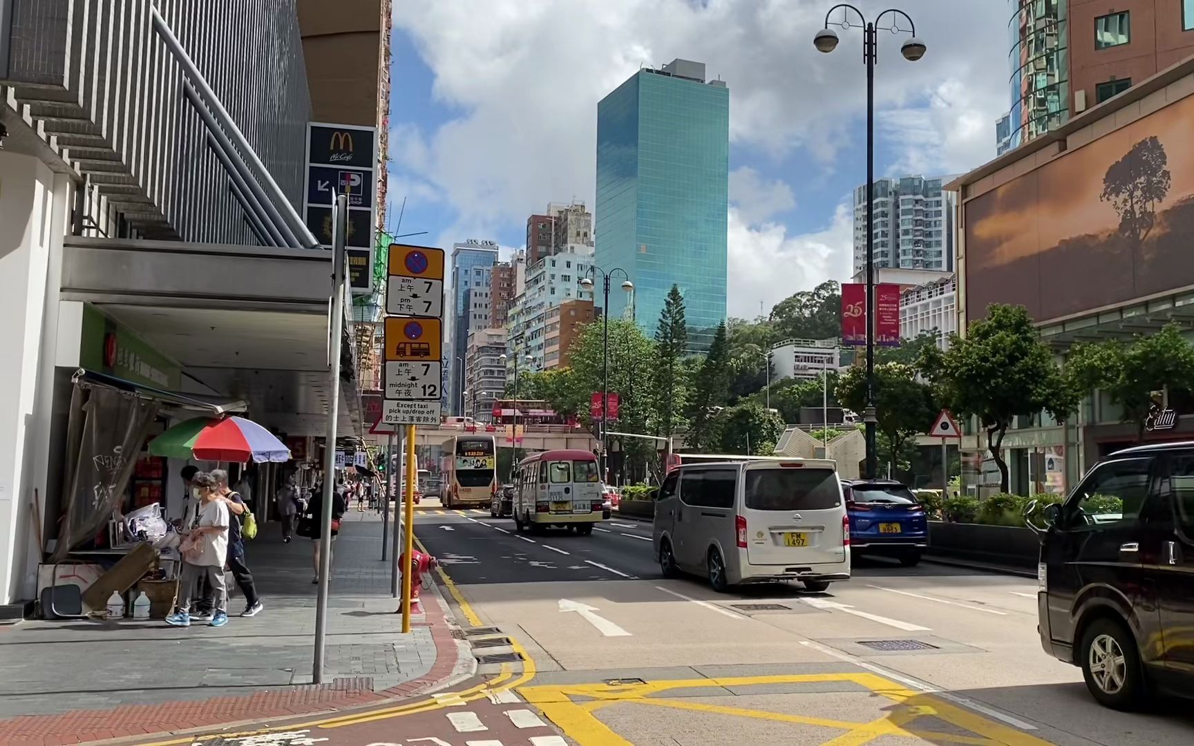 香港佐敦的街头,看看街上的风景吧
