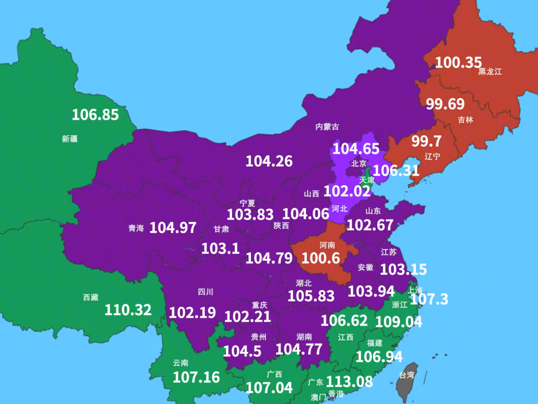 我国各省男女比例分布图哔哩哔哩bilibili