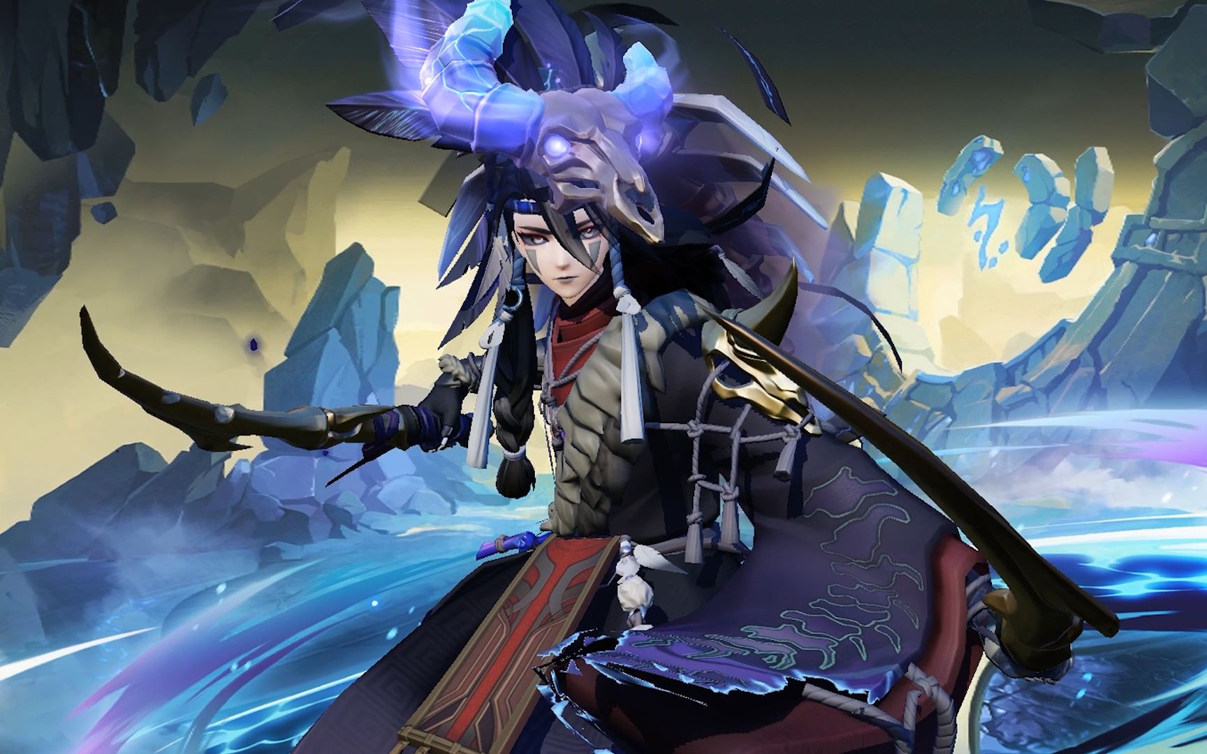 【皮肤展示】山风全新赏金特典皮肤「幽翎祭刃」