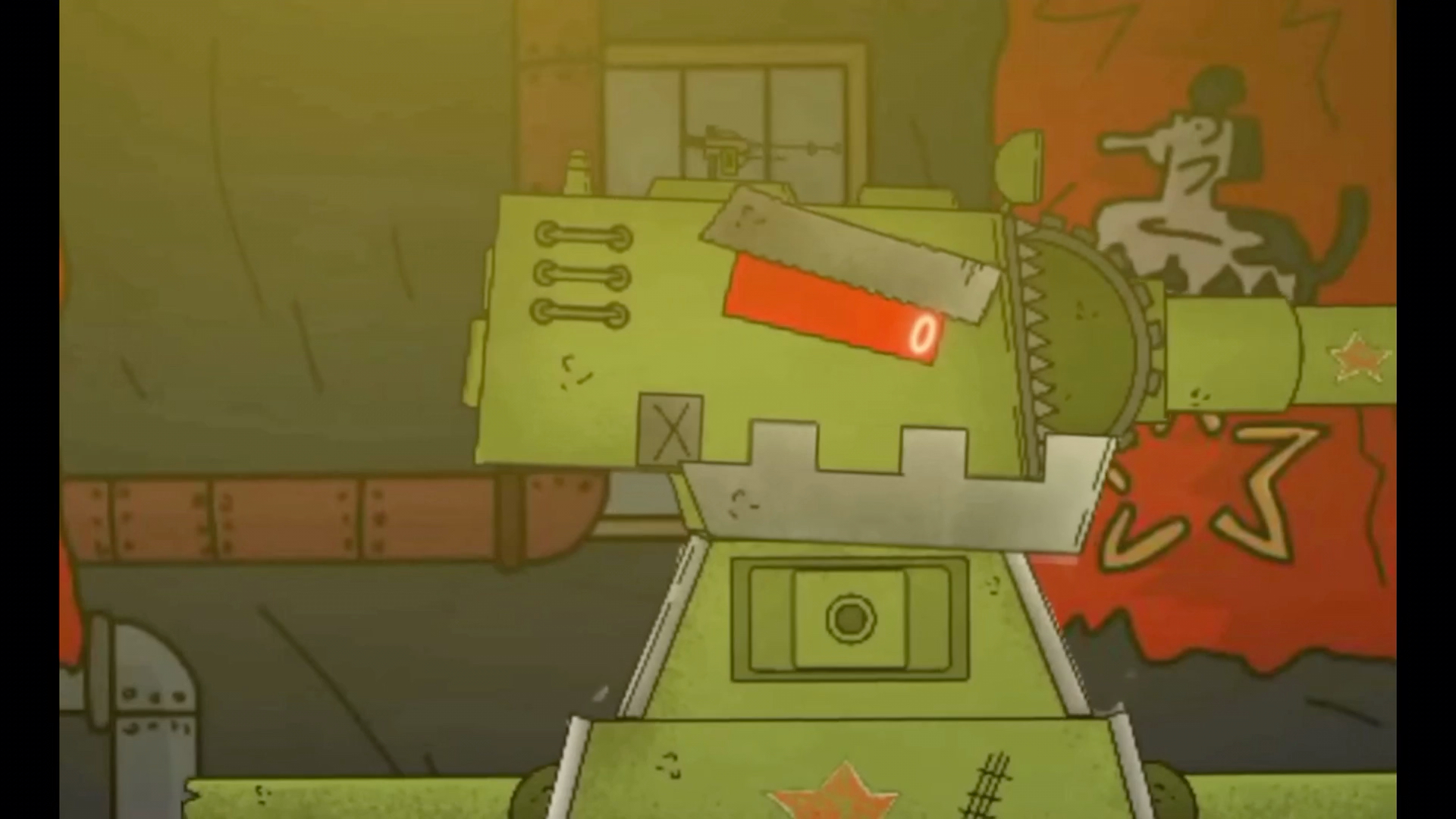 搬运坦克动画:kv44vs卡尔