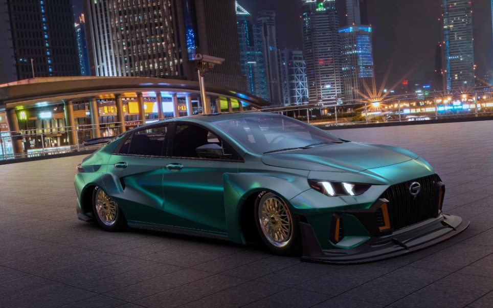 影豹#宽体亚光变色龙绿