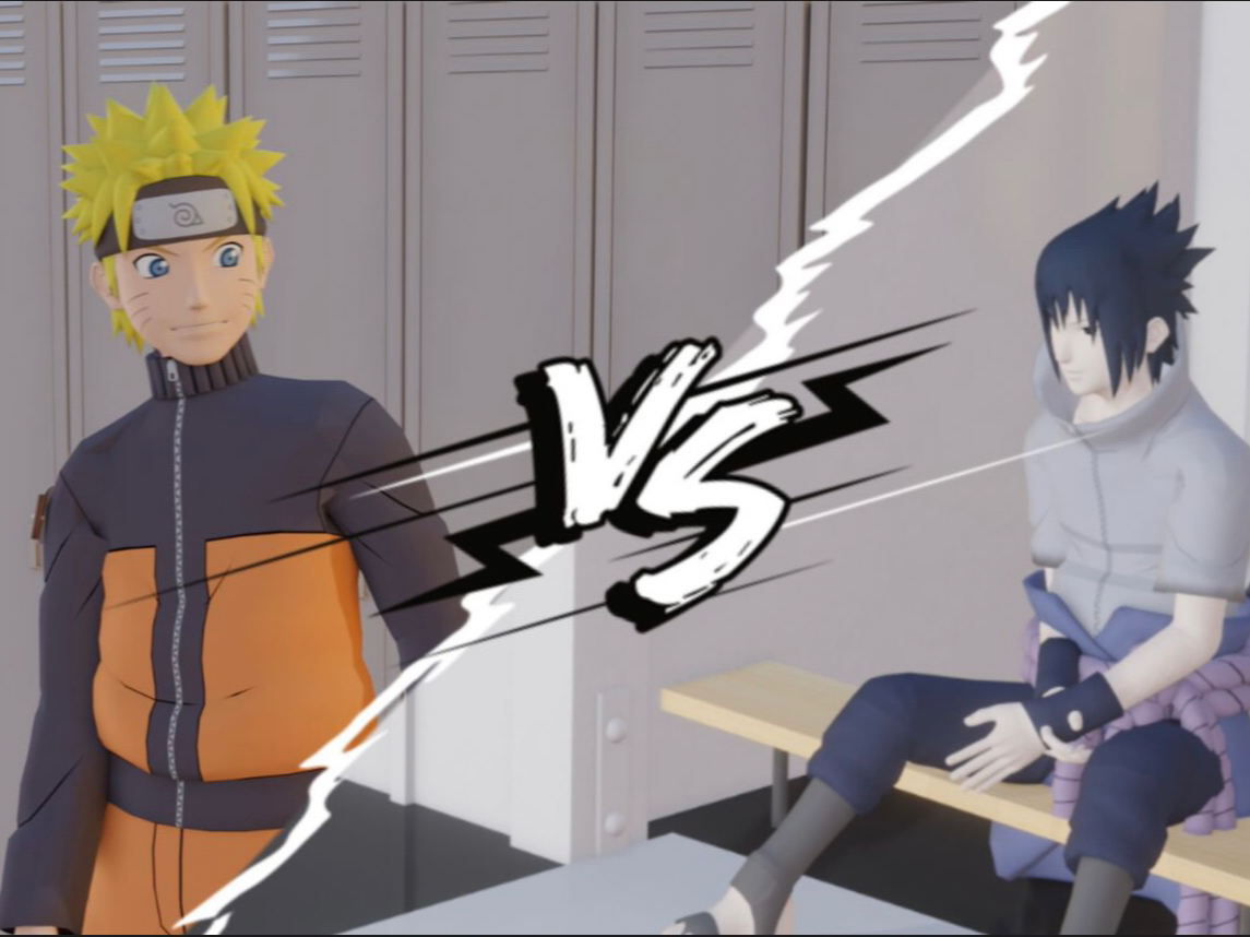 更衣室大战 鸣人vs佐助