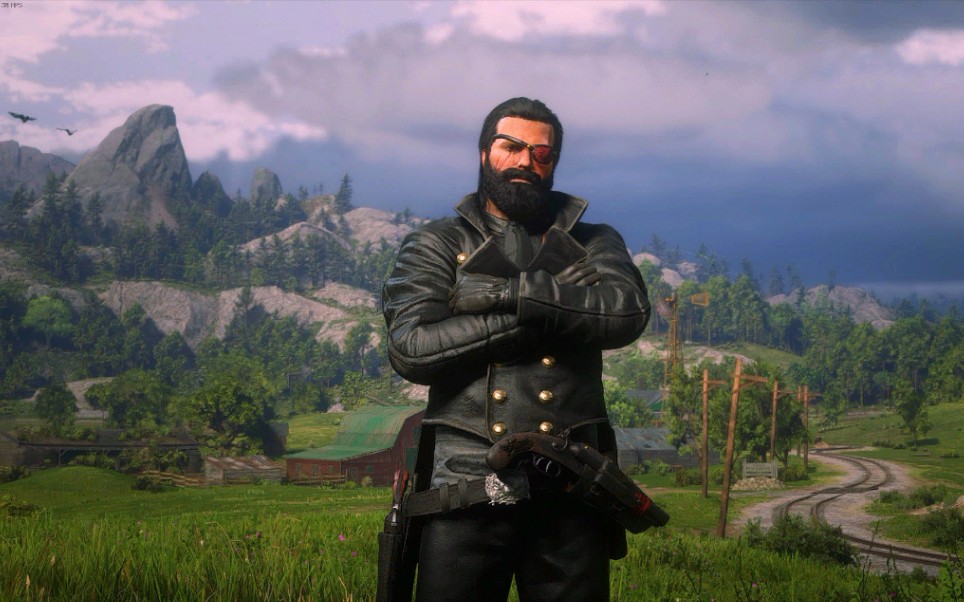 荒野大镖客ol永不过时黑色调穿搭分享男性角色