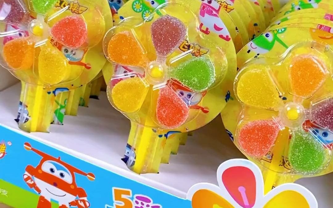 这个风车糖,可爱又好吃 棒棒糖 棉花糖 零食推荐 糖果 软糖