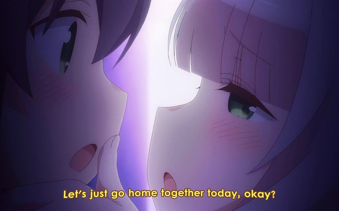 动漫恋爱壁咚原来是这种感觉呀