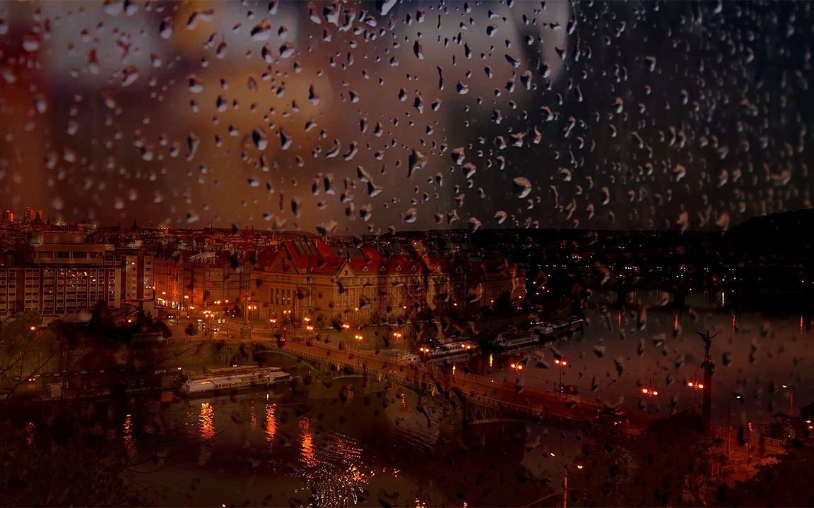 95窗景05丨美丽的城市夜景和窗外的雨声伴您入睡丨白噪音95