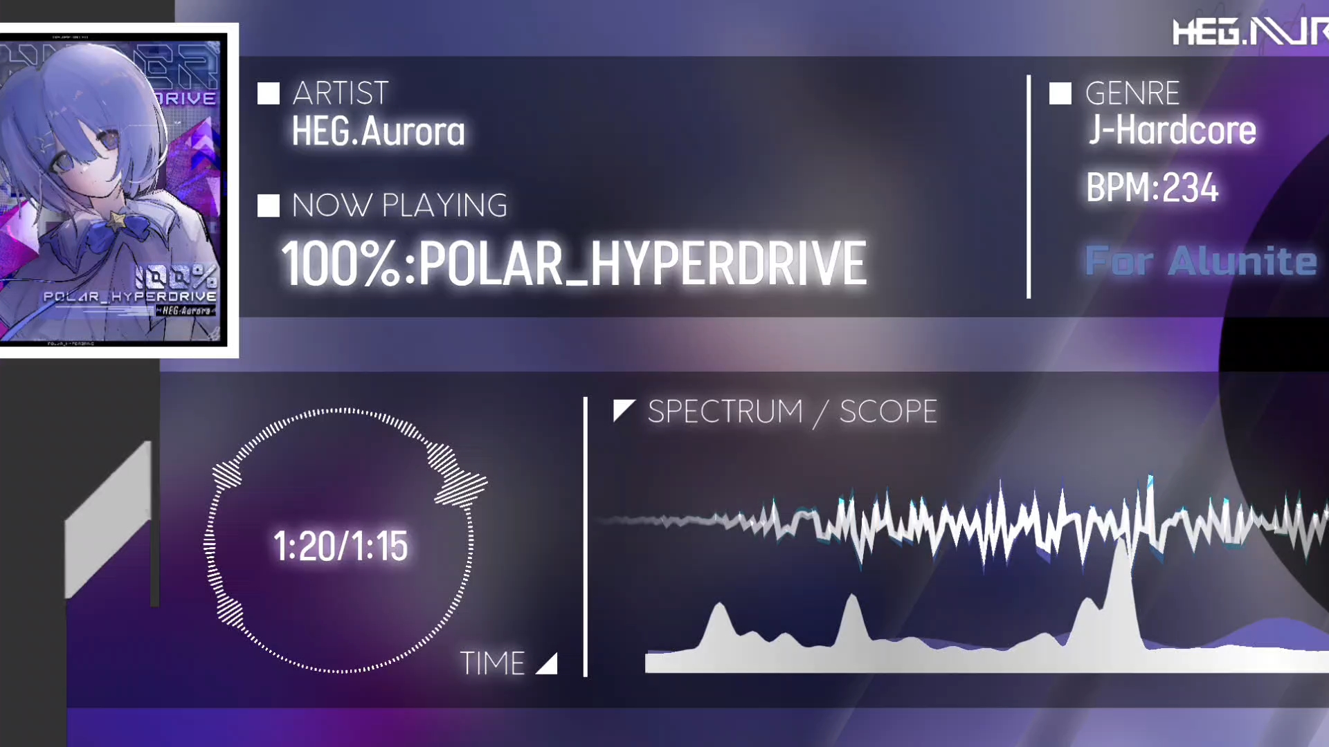 【约稿展示/原创音乐/J-Hardcore】100%:POLAR_HYPERDRIVE