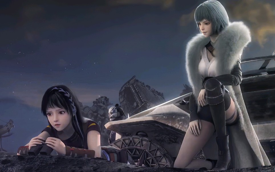 国漫联合灵笼x奥迪60fps白月魁小姐姐飙车太帅了