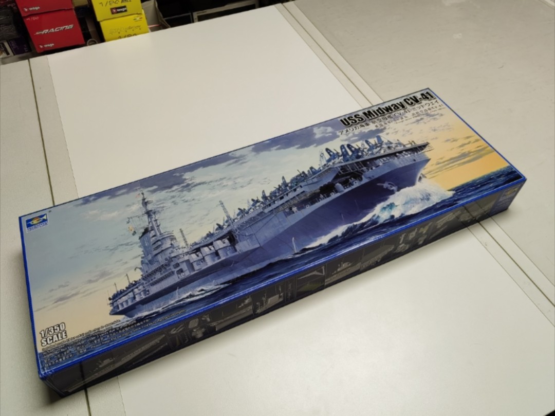【舰船模型】 小号手1比350 美国海军 中途岛号 航空母舰 测评(下)