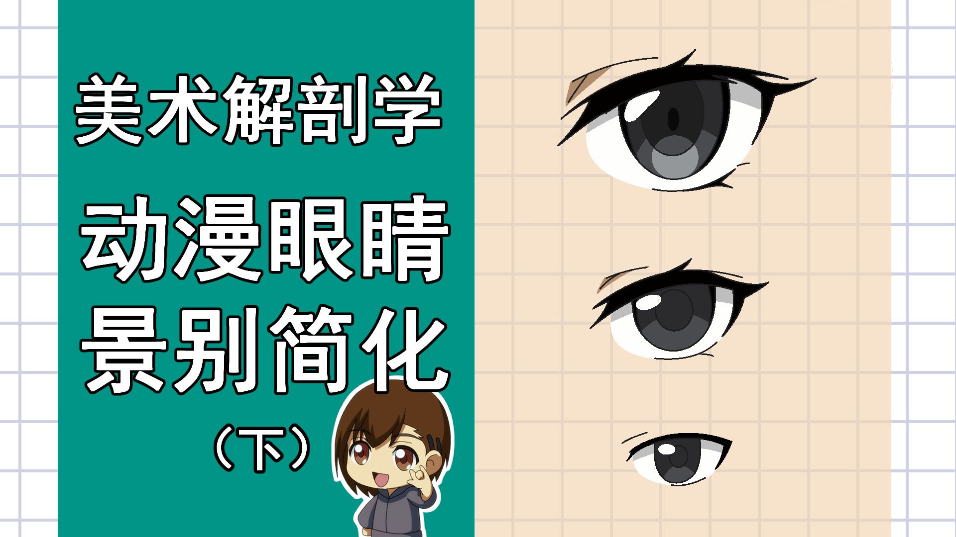 美术解剖学-22-动漫眼景别简化分析（下）