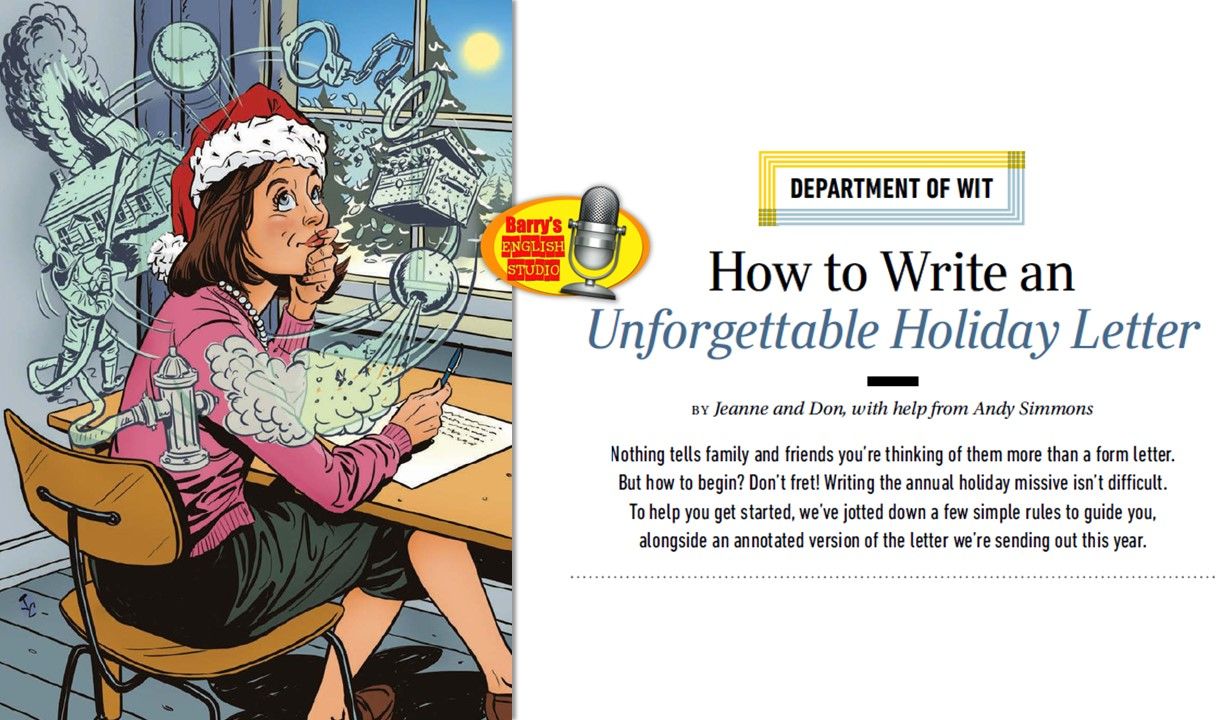 [图]美版读者文摘直播回放: How to Write an Unforgetable Holiday Letter