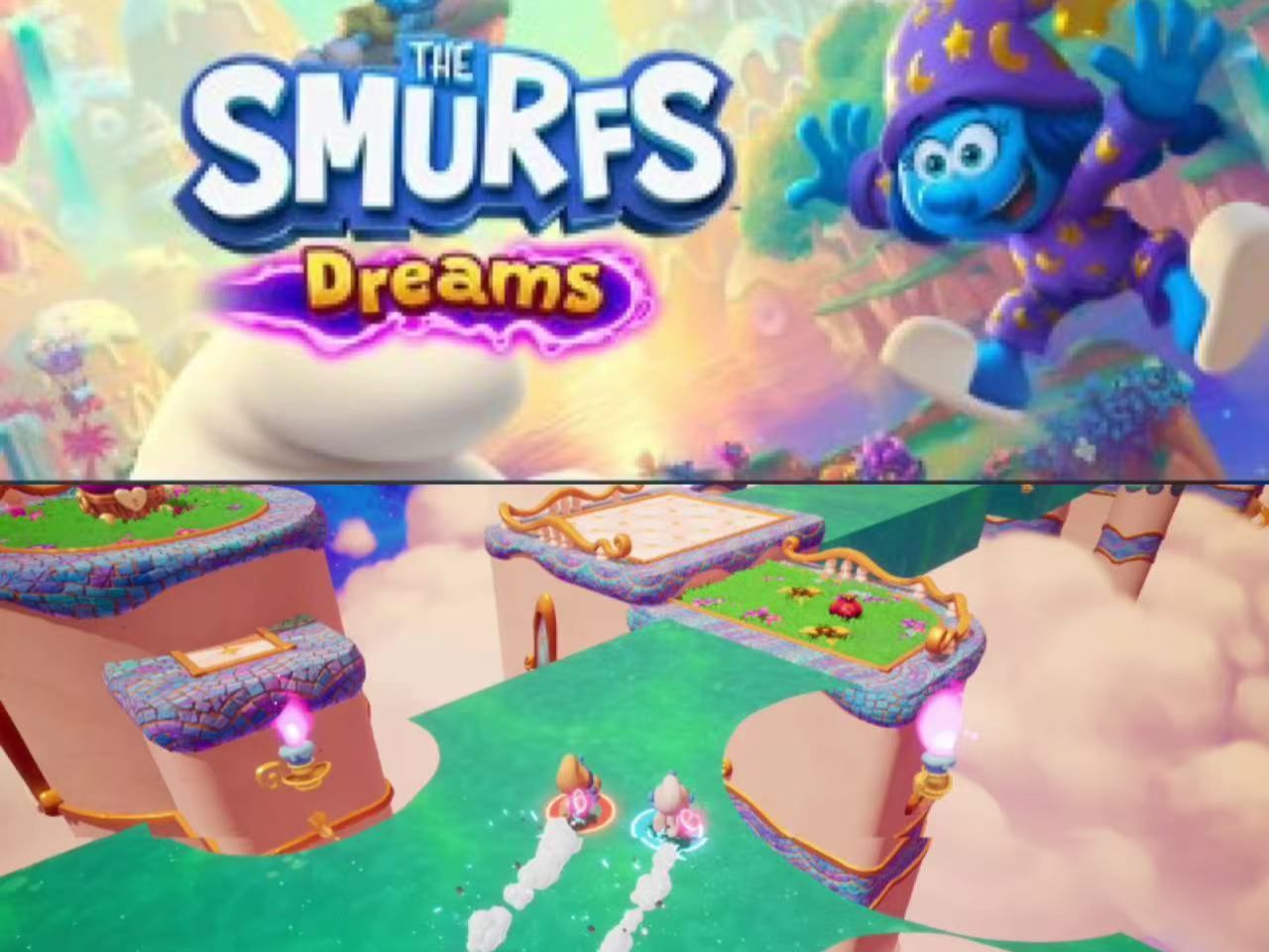 Steam冒险新游《The Smurfs – Dreams》试玩实况 可双人合作的蓝精灵版马里奥3D世界哔哩哔哩bilibili游戏实况