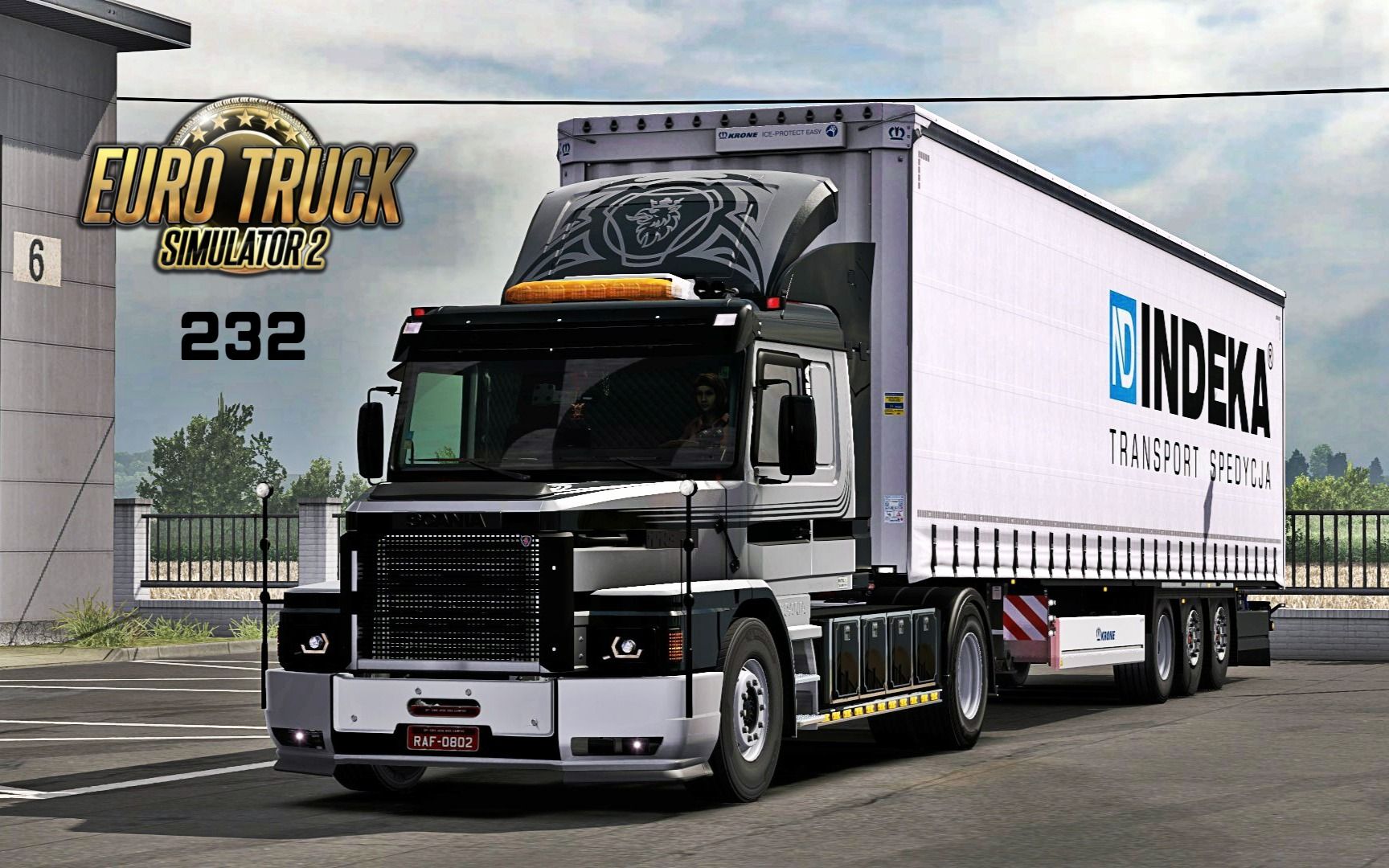 欧洲卡车模拟2 刹车焊死冲卡边检站 斯堪尼亚113 euro truck