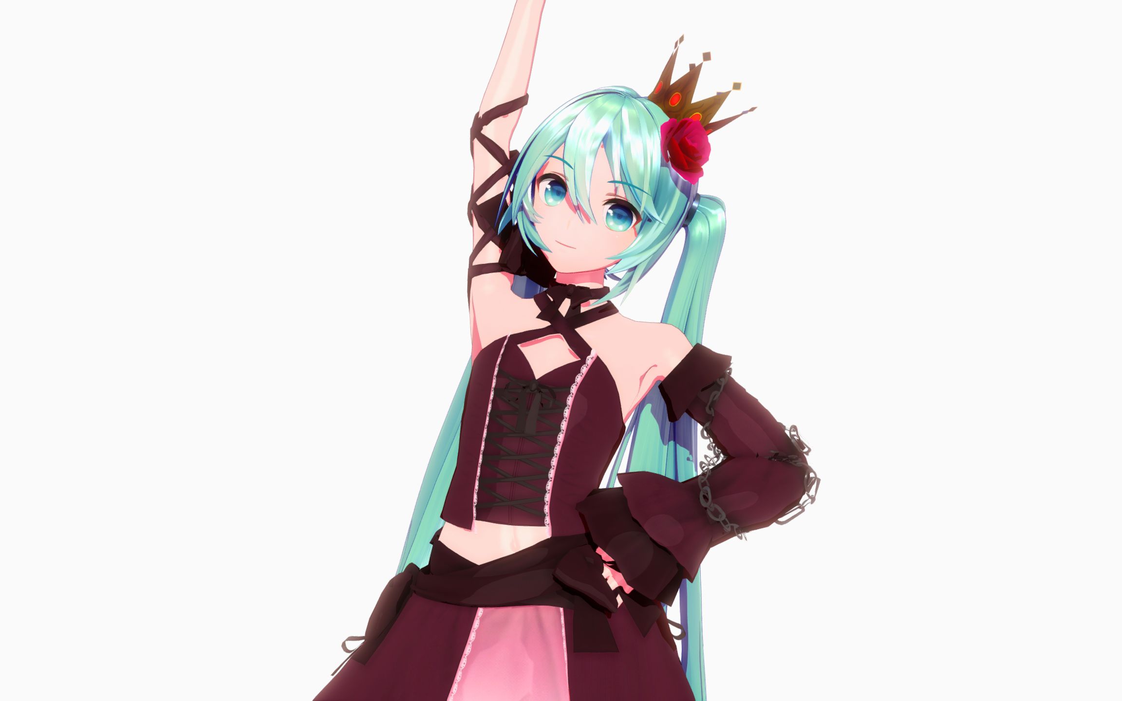 [mmd·超清豎屏]yyb式改變紅酒服初音 — kda more