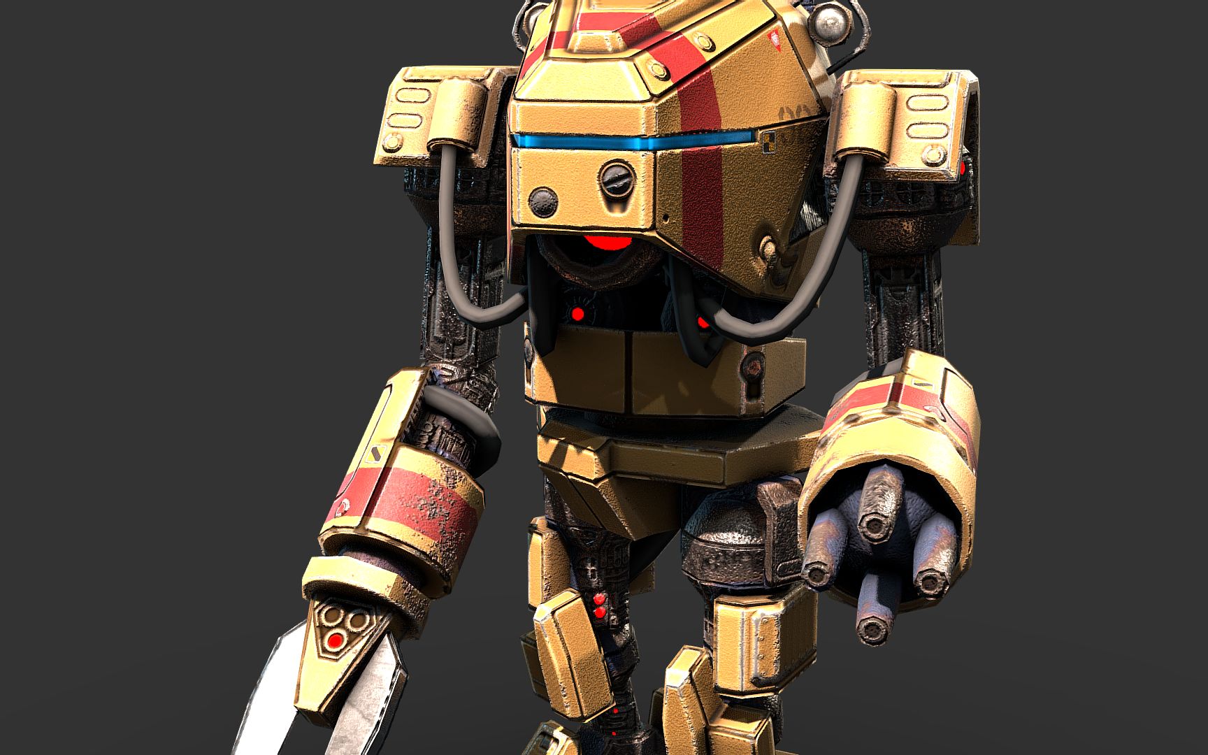 次世代机器人建模-maya建模