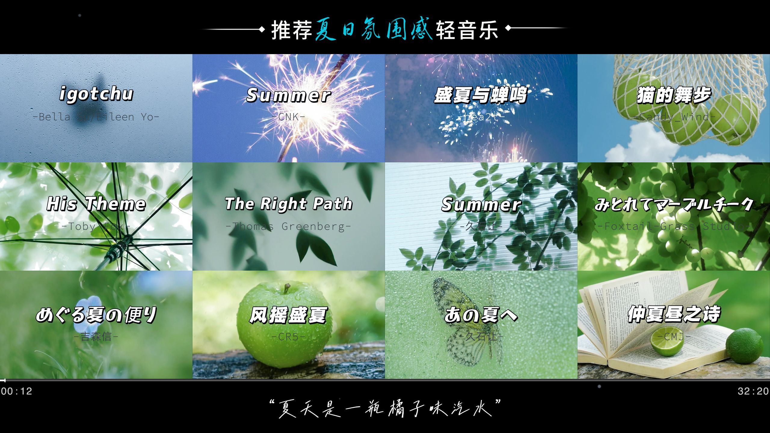 【夏日氛围感?轻音乐】“夏天是一瓶橘子味汽水”| 治愈系 | 午后梦核 | 森林小调「无损Hi-Res」