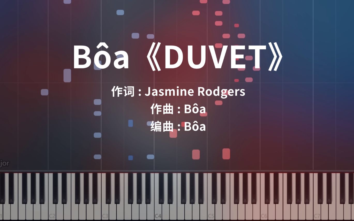 [图]Bôa《DUVET》高燃钢琴改编 x 极致还原