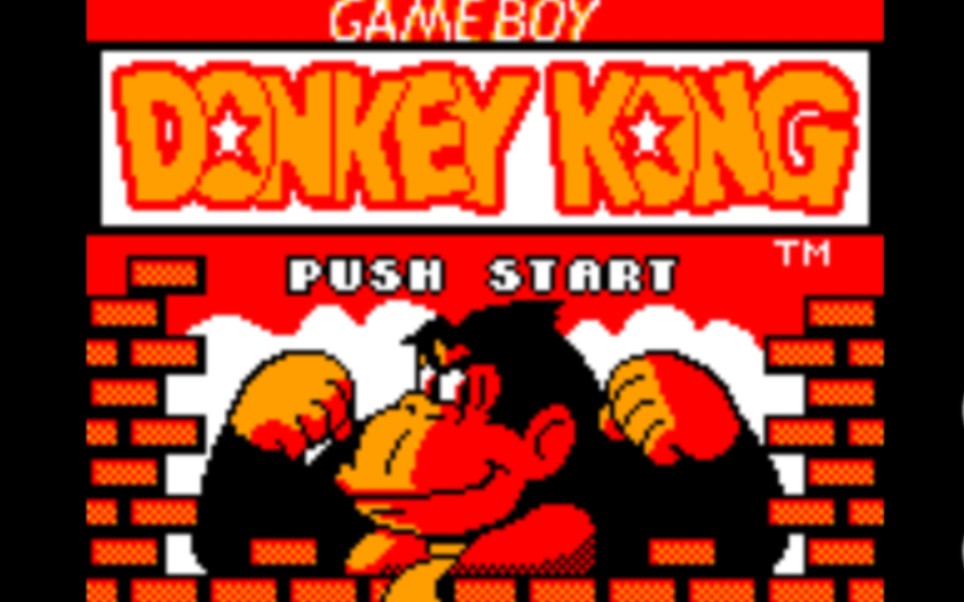 [图]SGB画面表现最佳游戏 SGB 大金刚-Donkey Kong试玩(用的gbc模拟器)